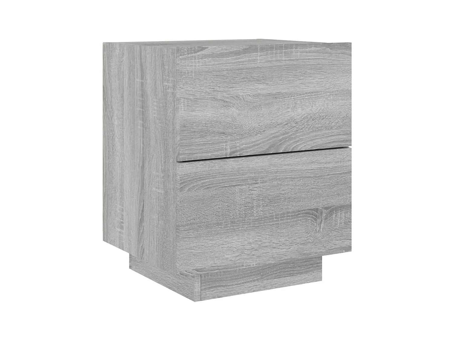 Marit Elise  Armoires de chevet et lumières LED 2 pcs sonoma gris