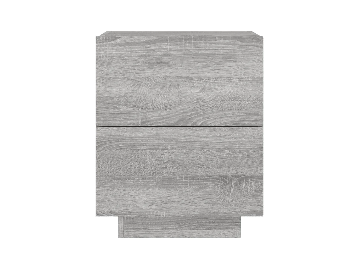 Marit Elise  Armoires de chevet et lumières LED 2 pcs sonoma gris