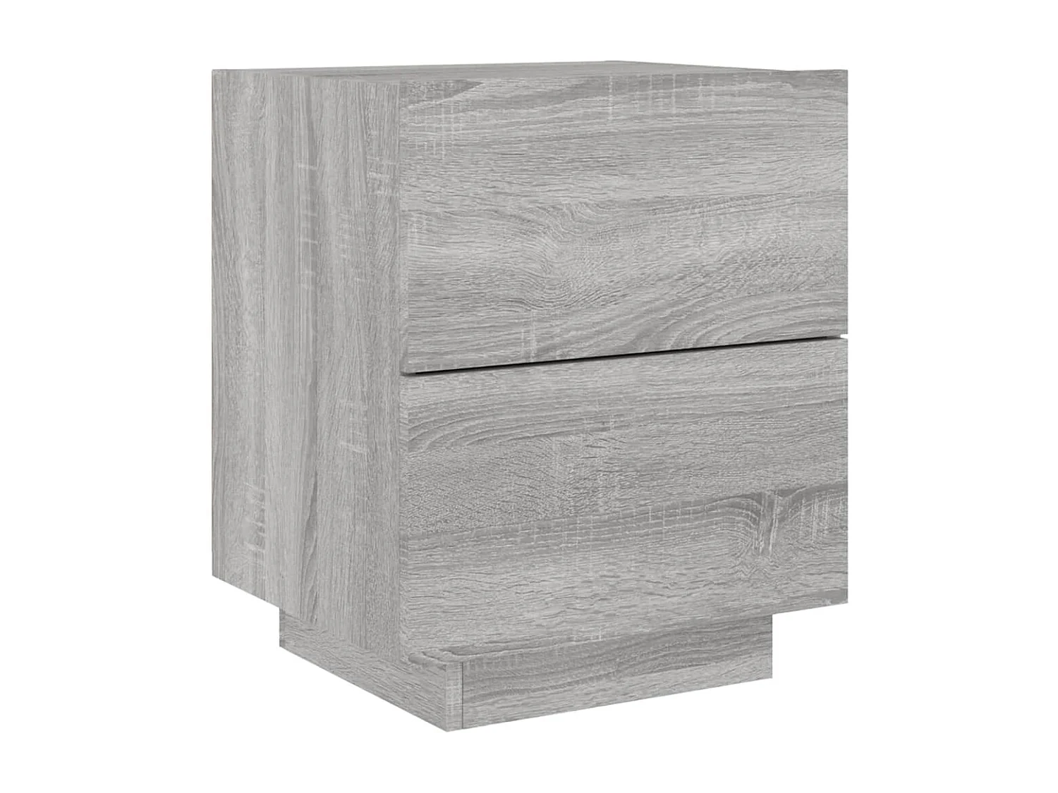 Marit Elise  Armoires de chevet et lumières LED 2 pcs sonoma gris