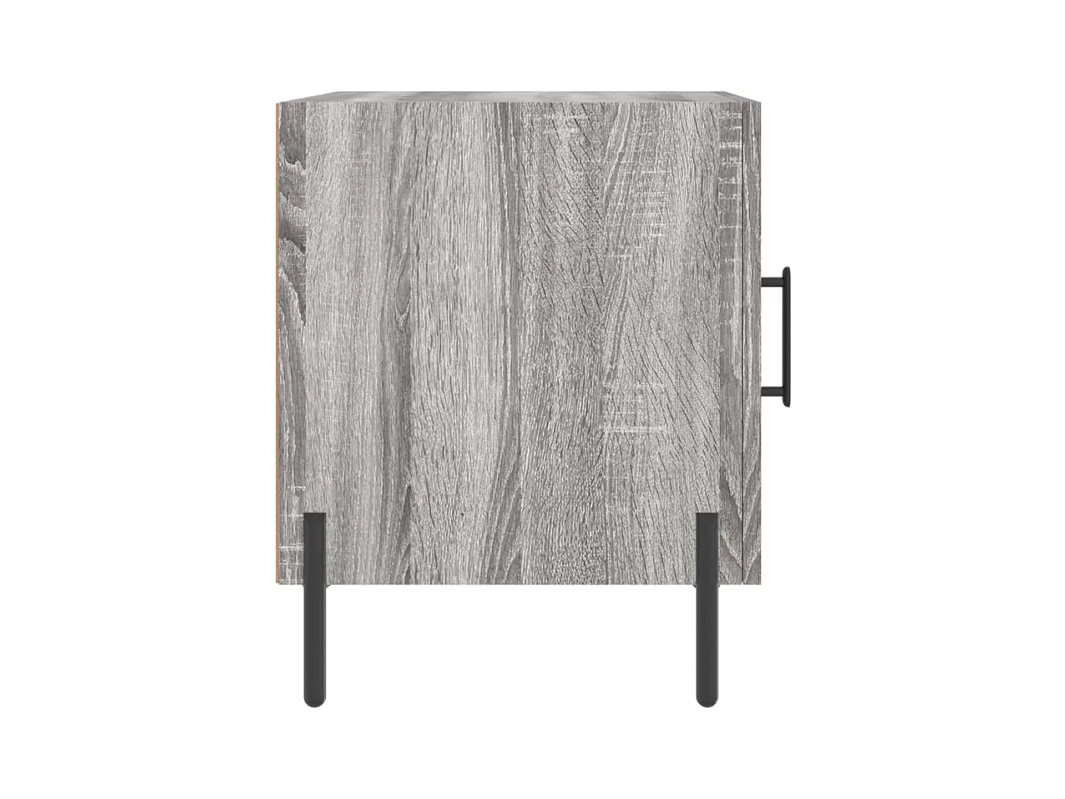 Sulva  Table de chevet sonoma gris 40x40x50 cm bois d'ingénierie