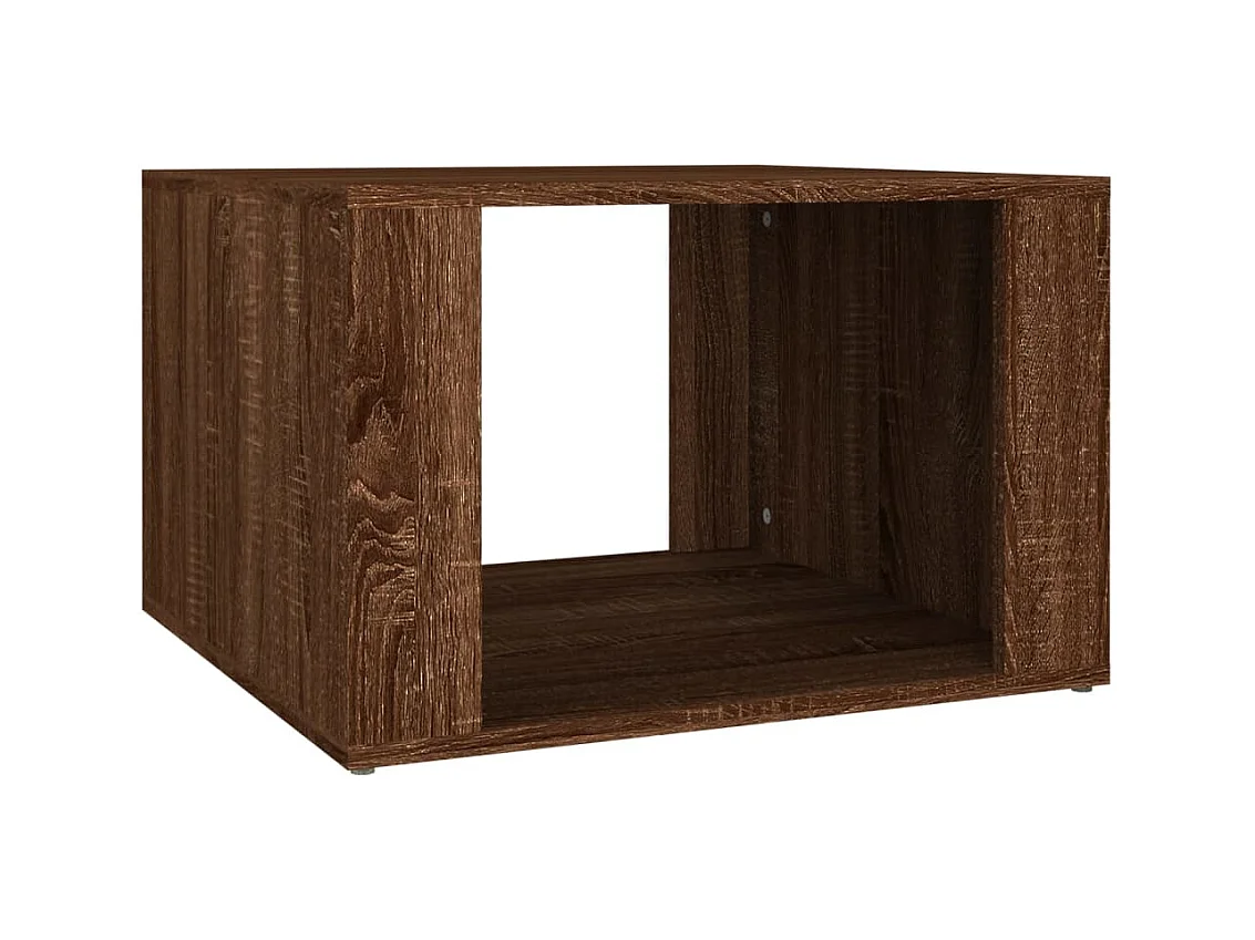 Zalindra  Table de chevet Chêne marron 57x55x36 cm Bois d'ingénierie