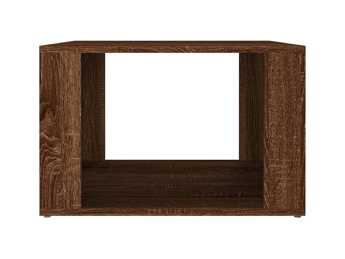 Zalindra  Table de chevet Chêne marron 57x55x36 cm Bois d'ingénierie
