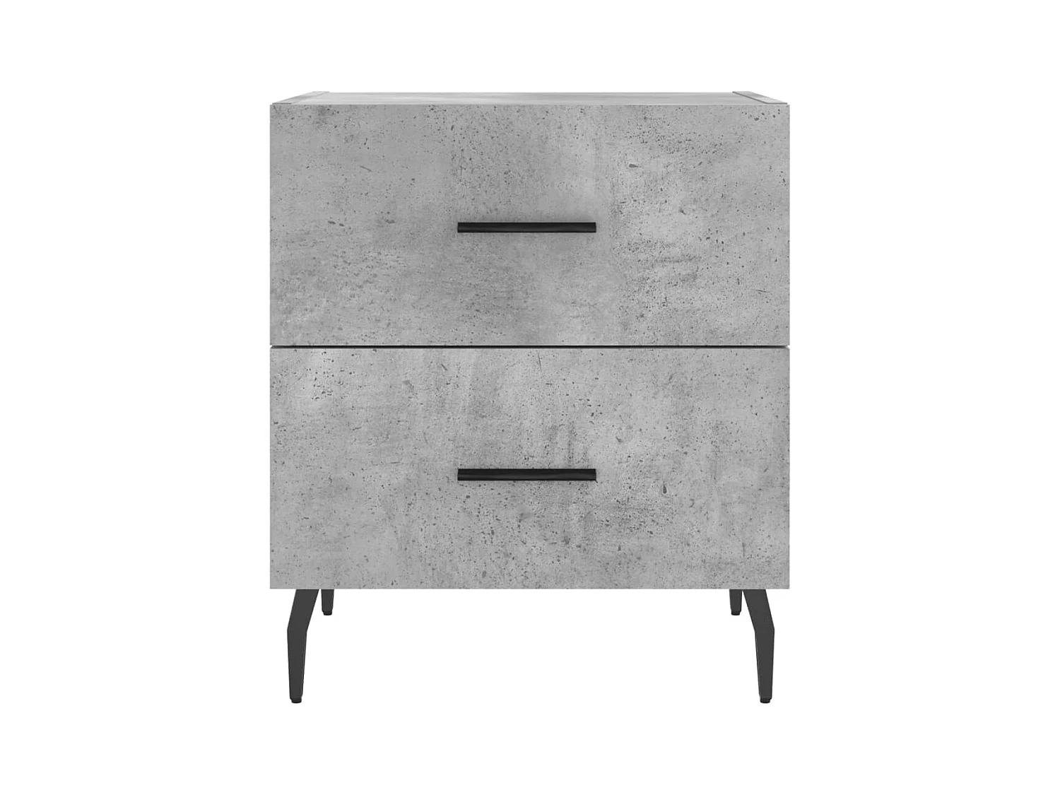 Brad John  Tables de chevet 2pcs gris béton 40x35x47,5cm bois d’ingénierie