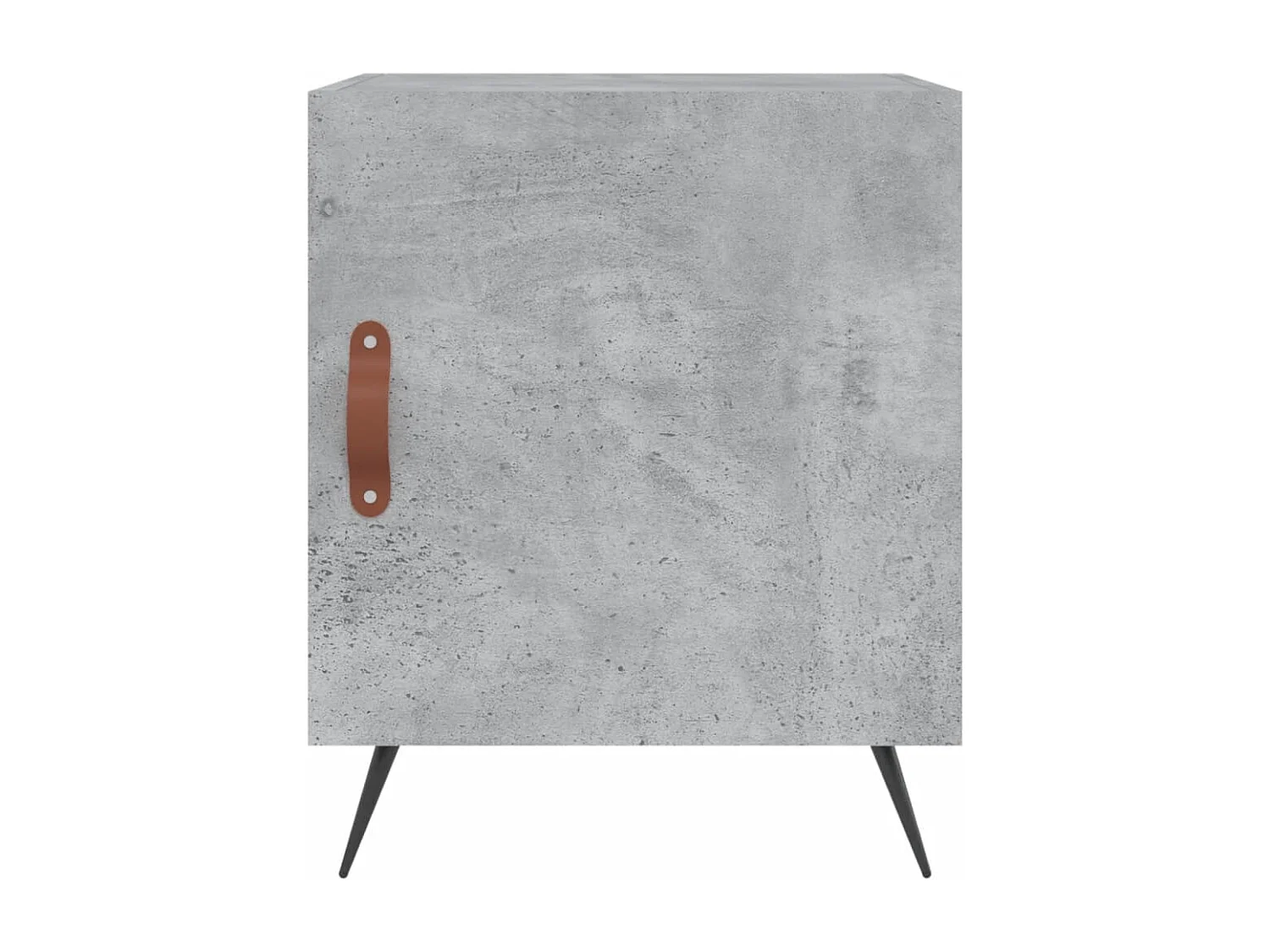 Aars  Table de chevet gris béton 40x40x50 cm bois d’ingénierie