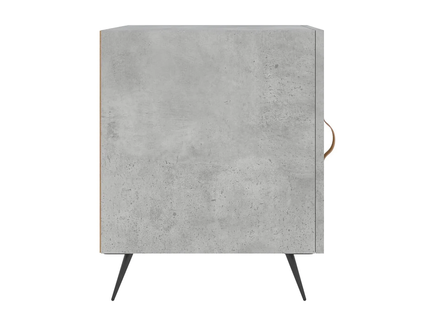 Aars  Table de chevet gris béton 40x40x50 cm bois d’ingénierie