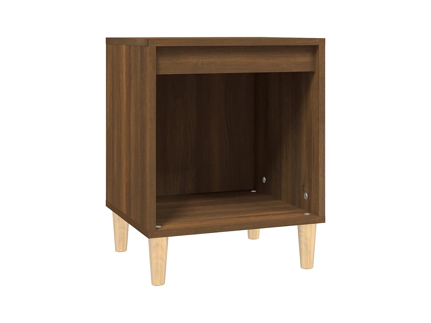 Villeneuve-la-Garenne  Table de chevet Chêne marron 40x35x50 cm