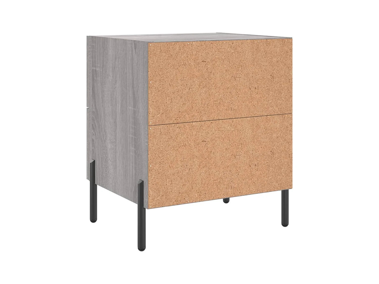 Mikael  Table de chevet sonoma gris 40x35x47,5 cm bois d’ingénierie