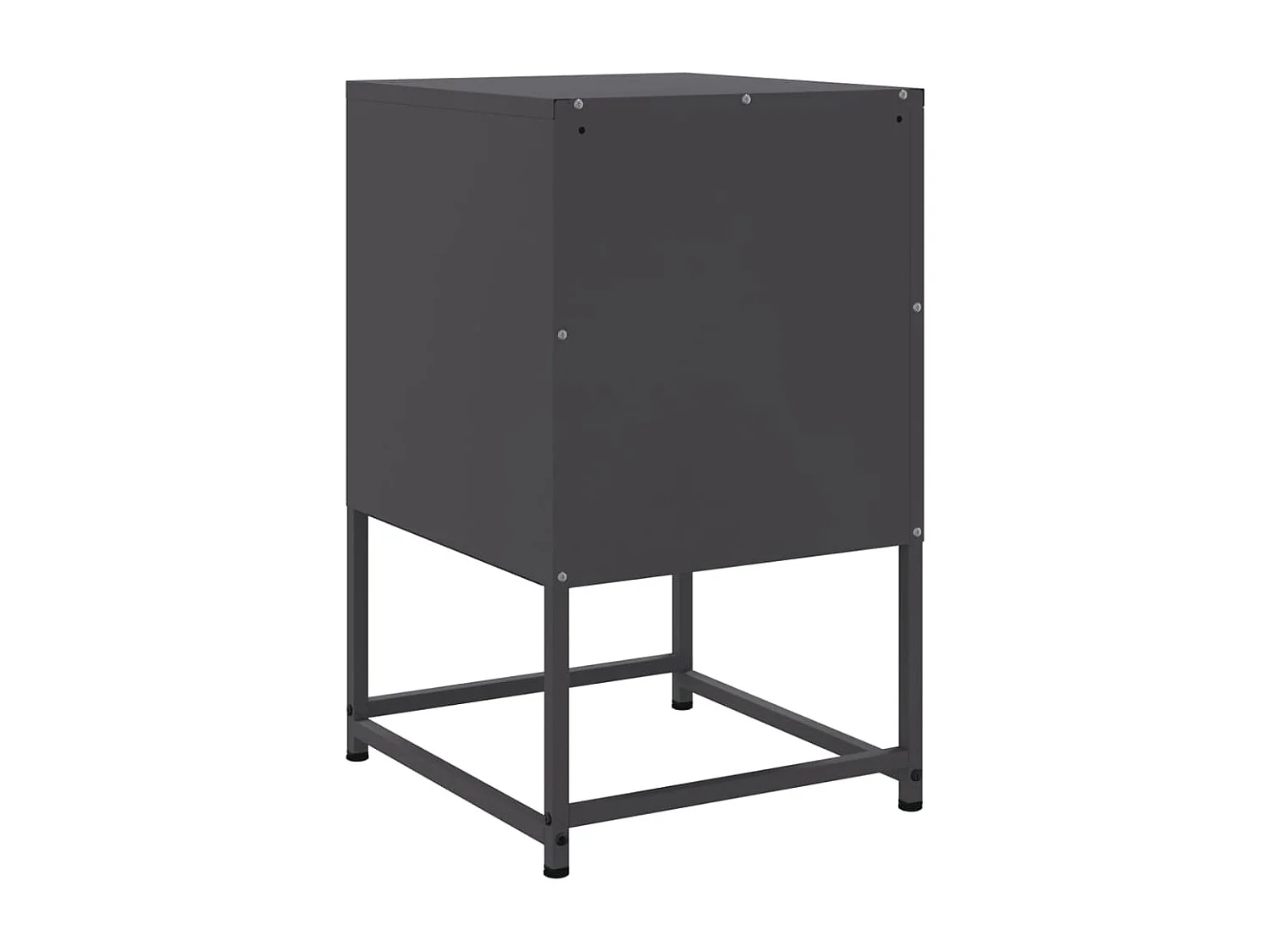 Trieste  Tables de chevet 2 pcs noir 36x39x60,5 cm acier