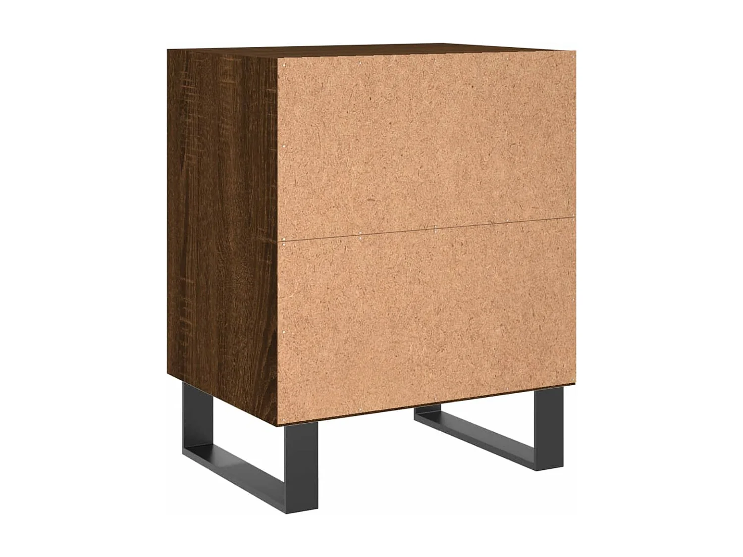 Tuncay  Tables de chevet 2pcs chêne marron 40x30x50cm bois d'ingénierie