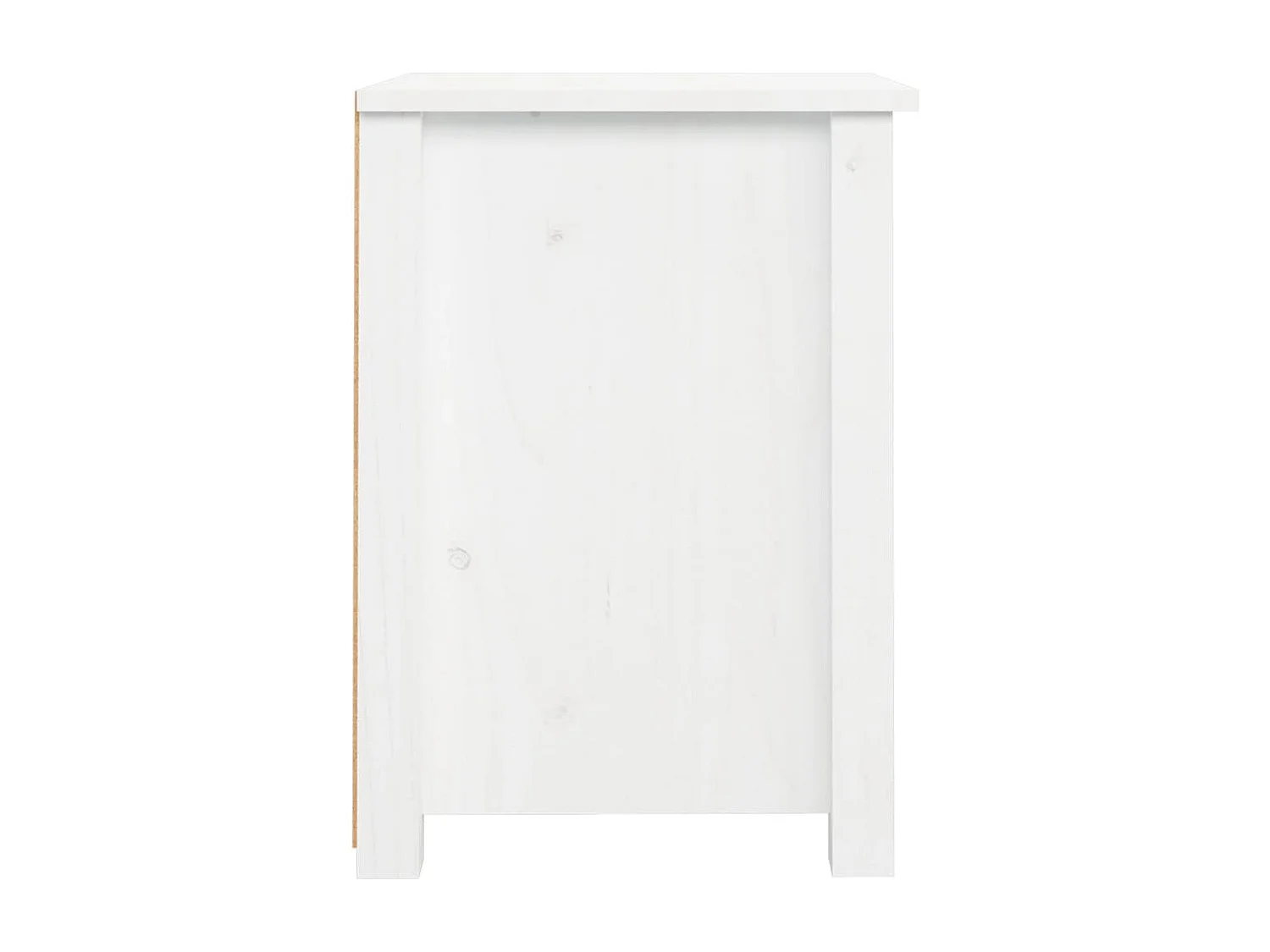 Aldino  Nachtkastjes 2 st 40x35x49 cm massief grenenhout wit