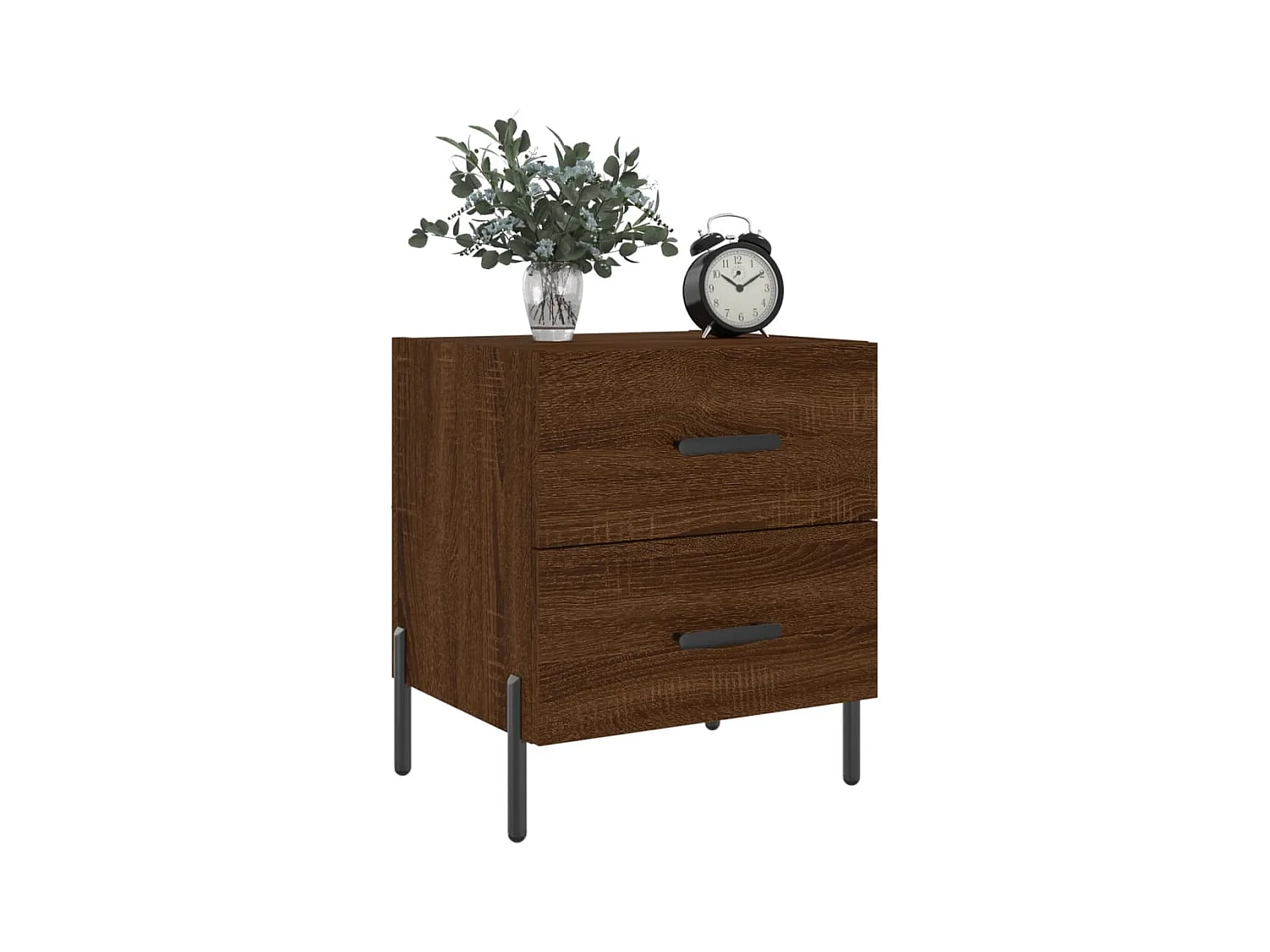 Mikael  Tables de chevet 2 pcs chêne marron 40x35x47,5 cm