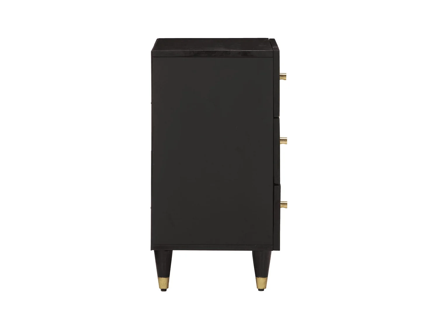 Claire-Viviane-Anne  Table de chevet 50x33x60 cm bois de manguier massif