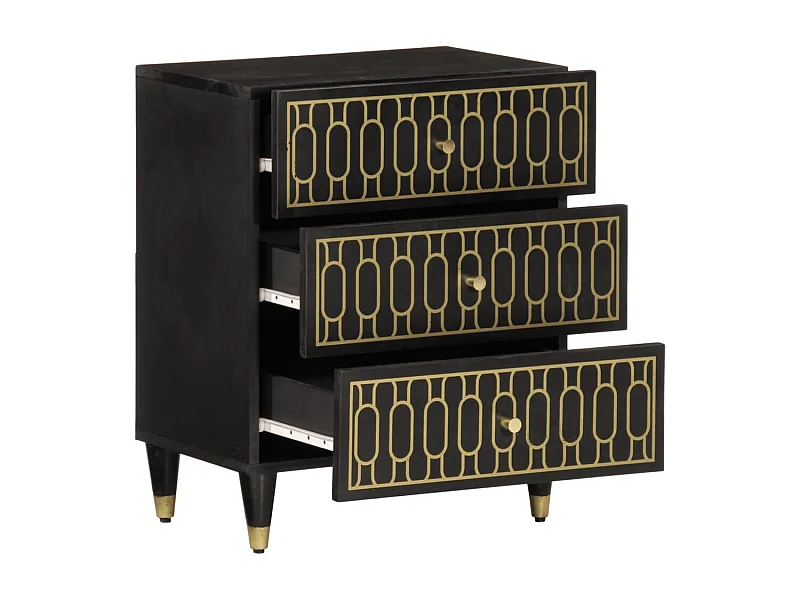 Claire-Viviane-Anne  Nachttisch 50x33x60 cm Massivholz Mango