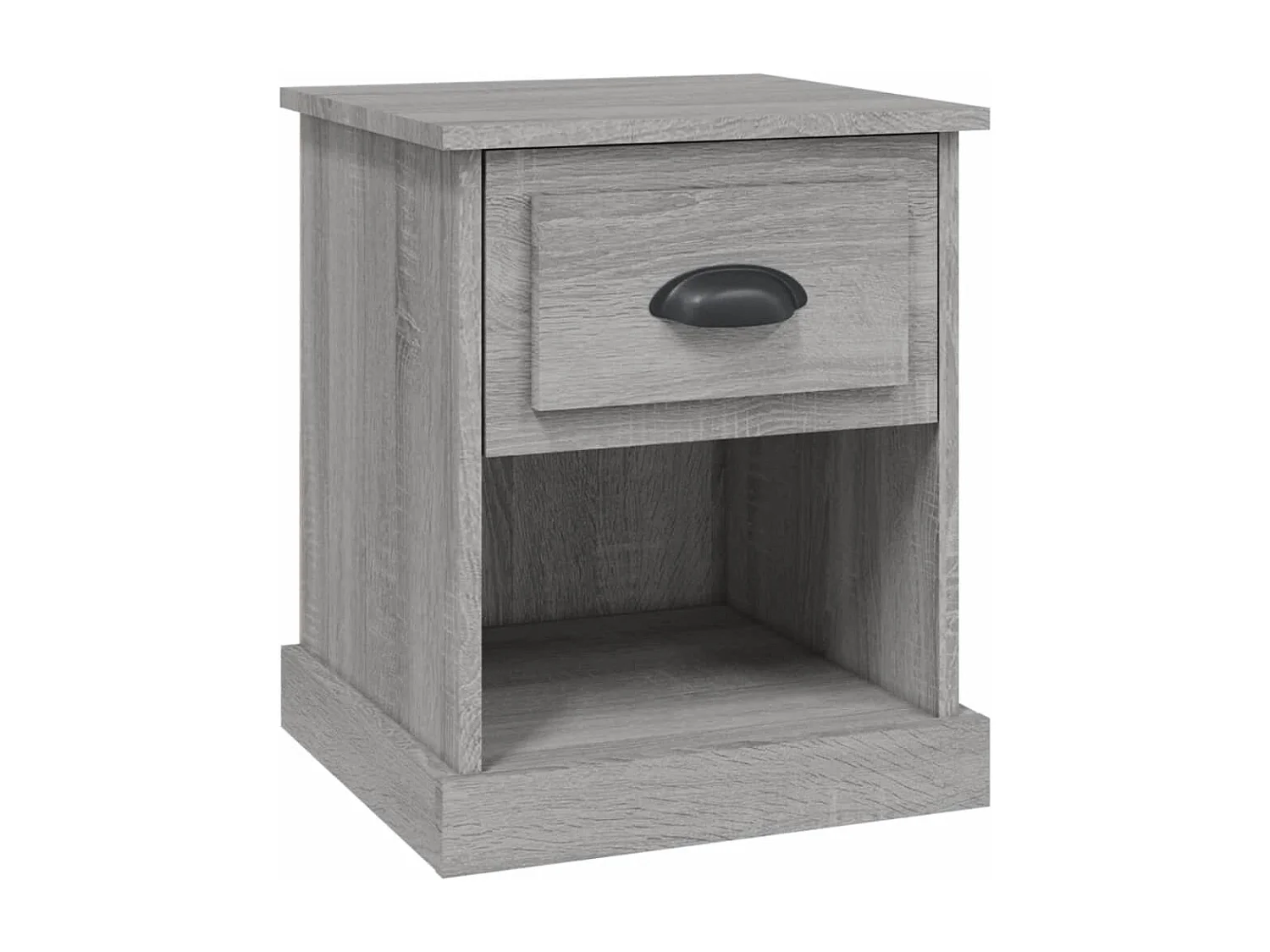 Cicero  Nachttisch Grau Sonoma 39x39x47,5 cm Holzwerkstoff