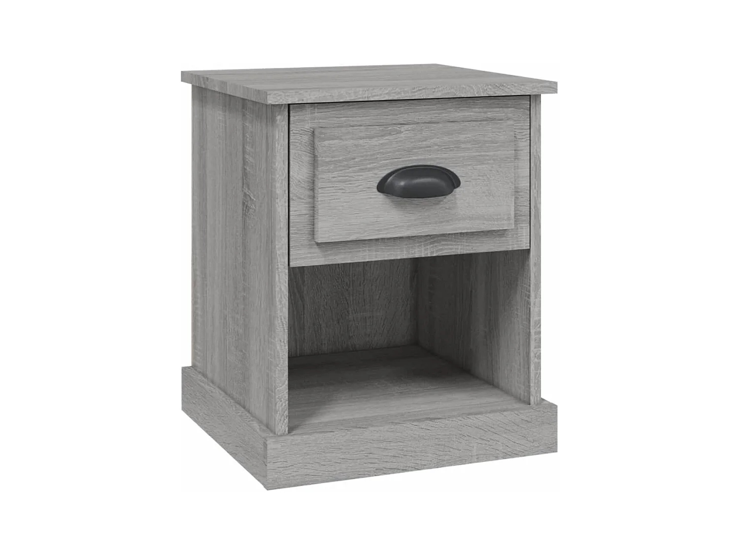 Cicero  Nachttisch Grau Sonoma 39x39x47,5 cm Holzwerkstoff