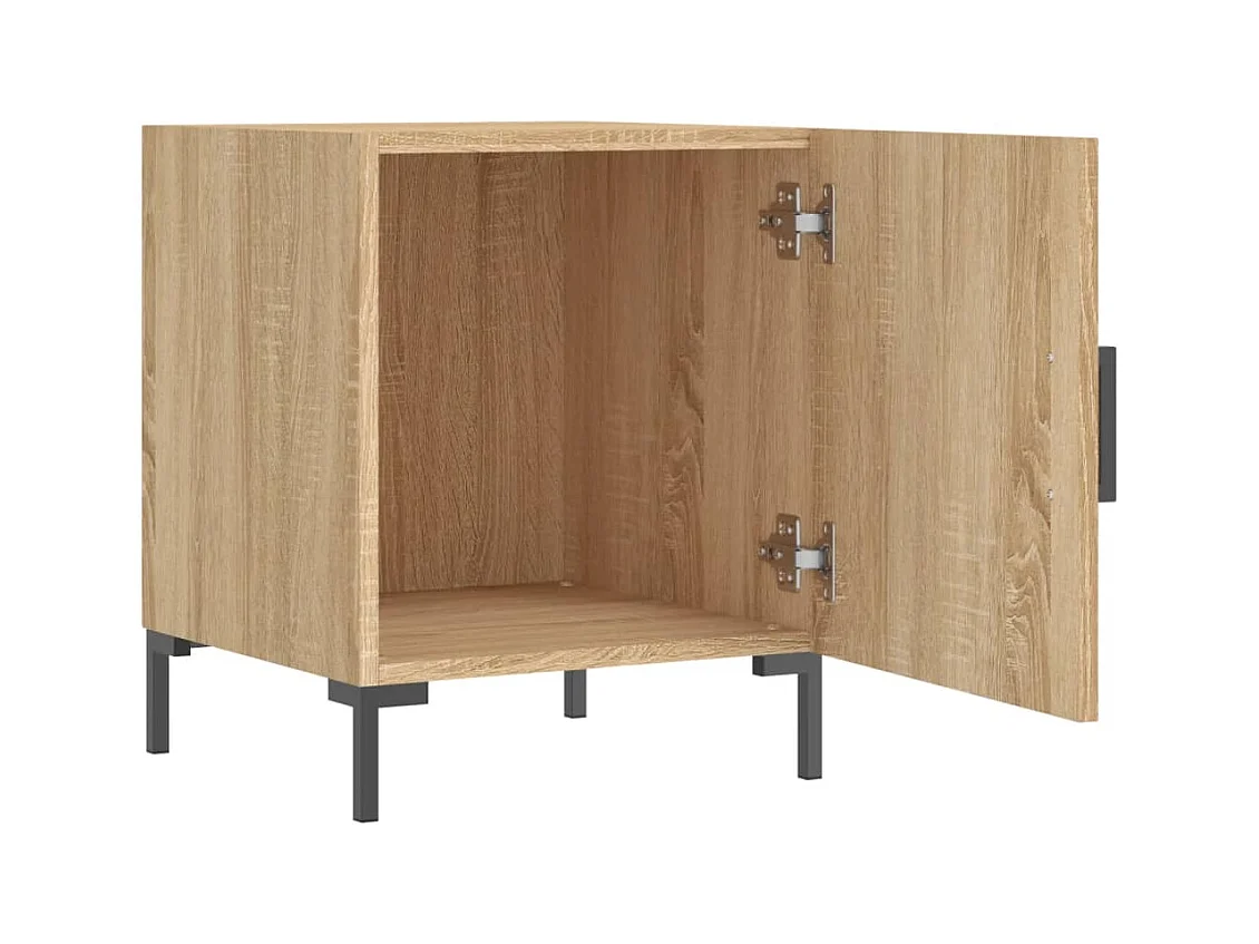 Emarente  Tables de chevet 2 pcs chêne sonoma 40x40x50 cm bois ingénierie