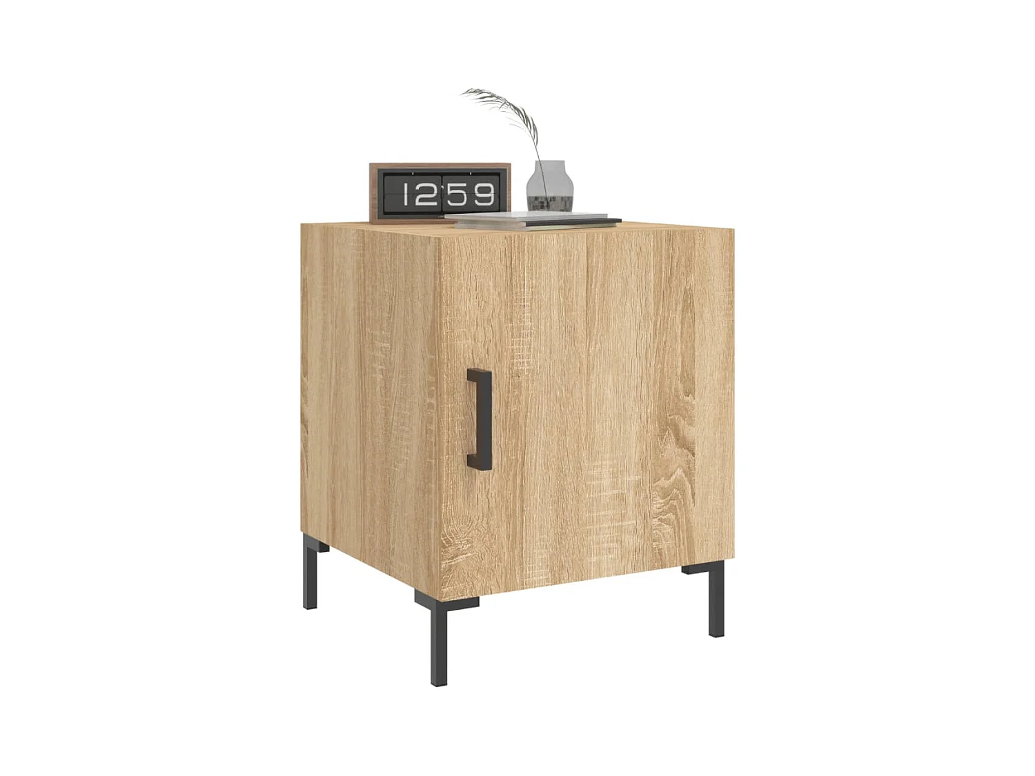 Emarente  Tables de chevet 2 pcs chêne sonoma 40x40x50 cm bois ingénierie