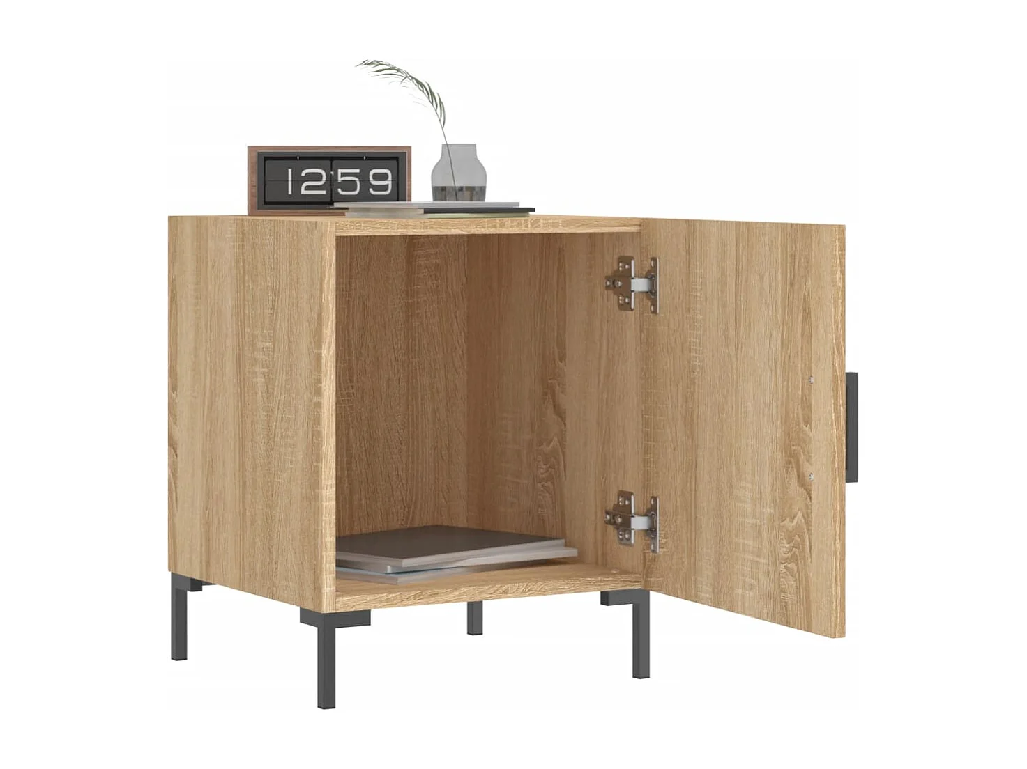 Emarente  Comodini 2 pz Rovere Sonoma 40x40x50 cm in Legno Multistrato