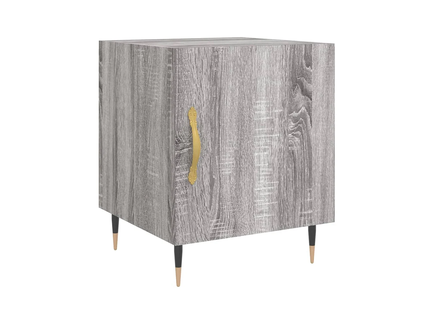 Hayke  Table de chevet sonoma gris 40x40x50 cm bois d'ingénierie