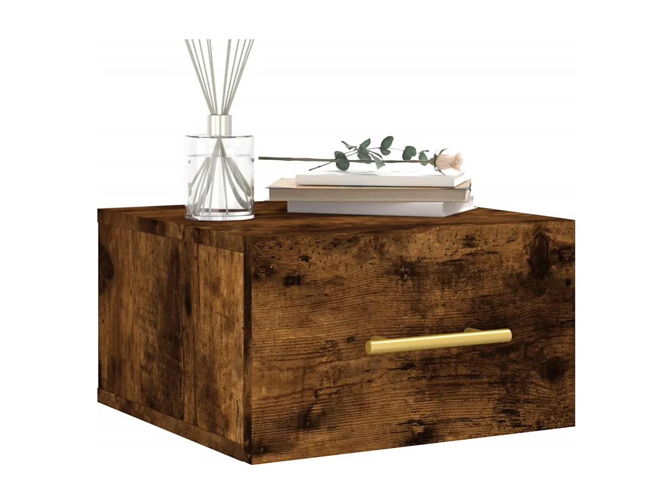 Nylo  Tables de chevet murales 2 pcs chêne fumé 35x35x20 cm