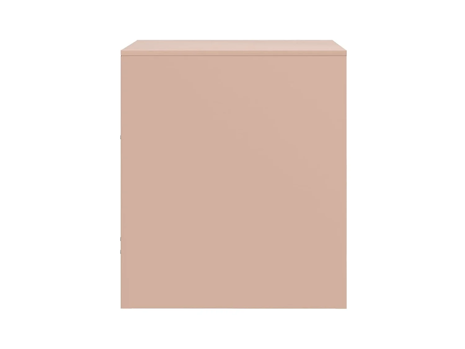 Elthor  Table de chevet rose 34,5x39x44 cm acier