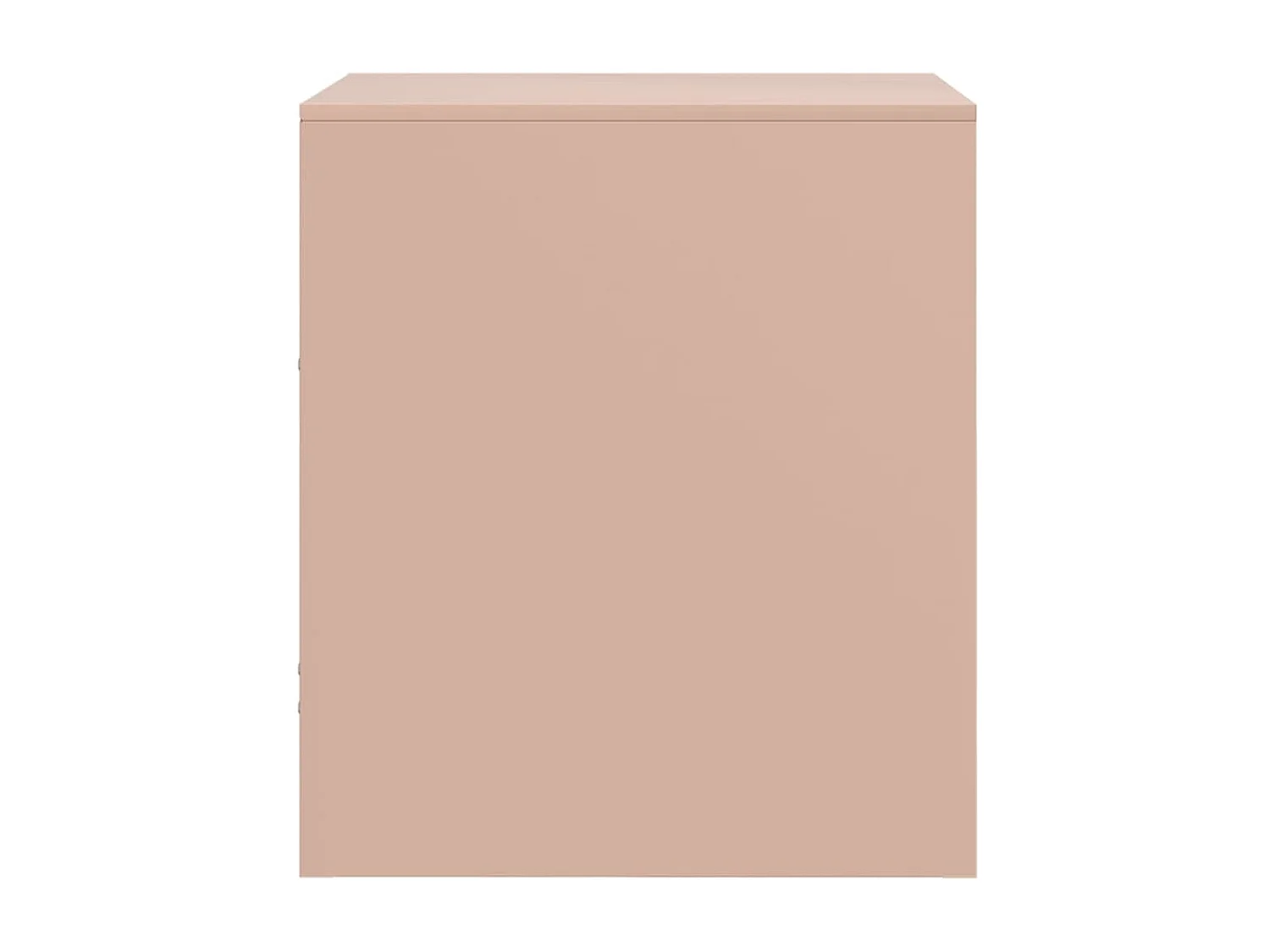 Elthor  Table de chevet rose 34,5x39x44 cm acier