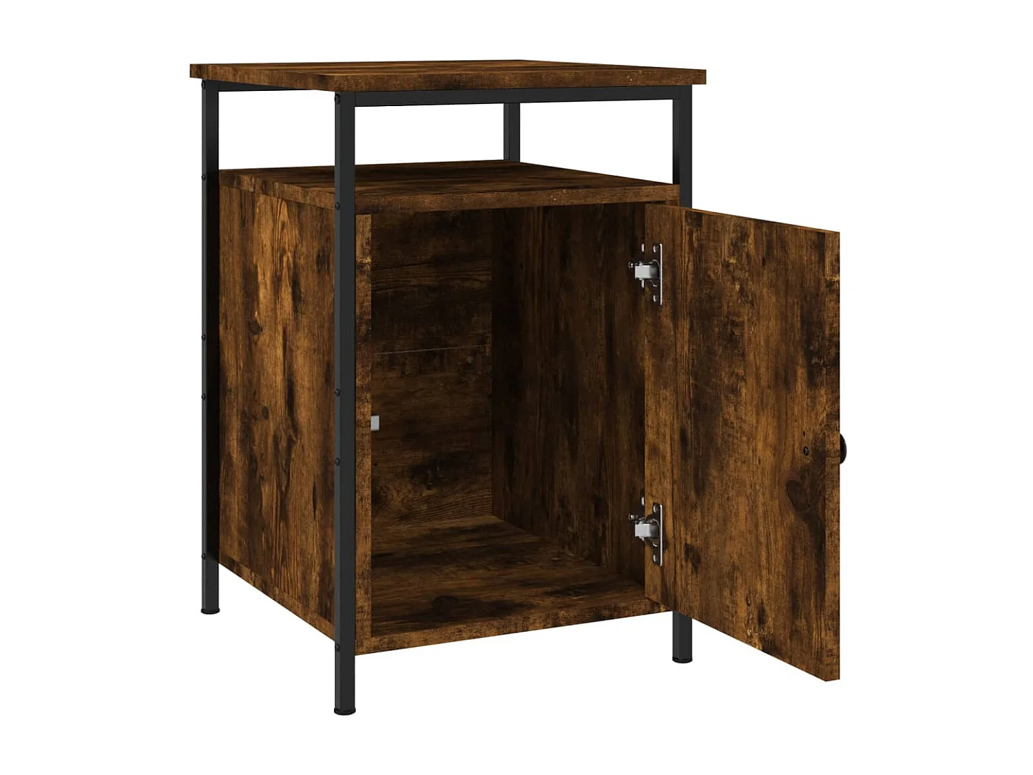 Jalindra  Tables de chevet 2 pcs chêne fumé 40x42x60 cm bois d'ingénierie