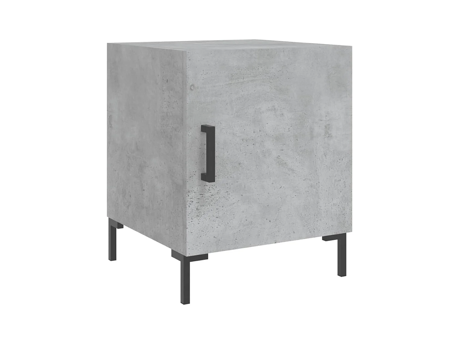 Emarente  Tables de chevet 2 pcs gris béton 40x40x50 cm bois d’ingénierie