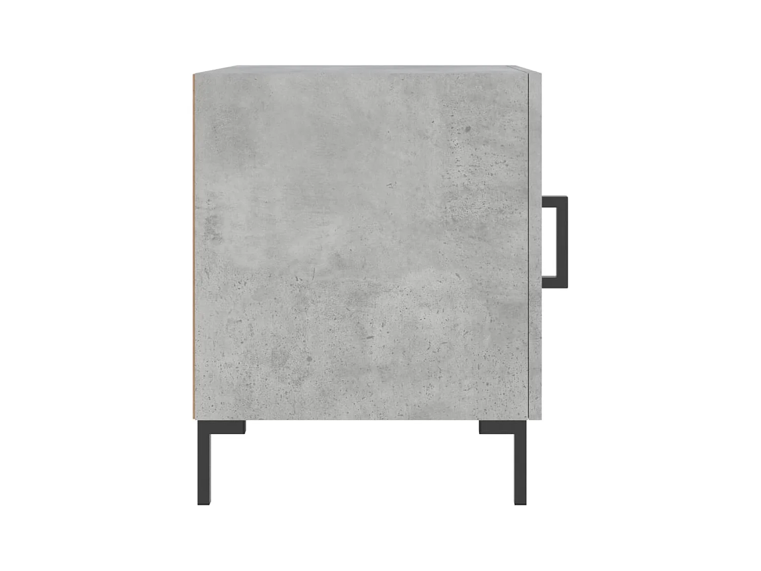 Emarente  Tables de chevet 2 pcs gris béton 40x40x50 cm bois d’ingénierie