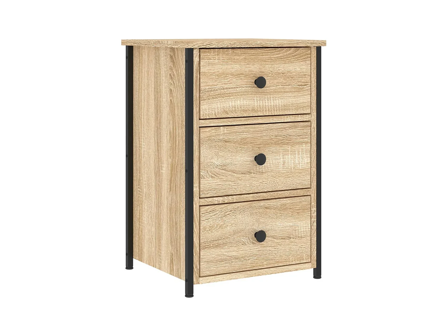 Elorin  Table de chevet chêne sonoma 40x36x60 cm bois d'ingénierie