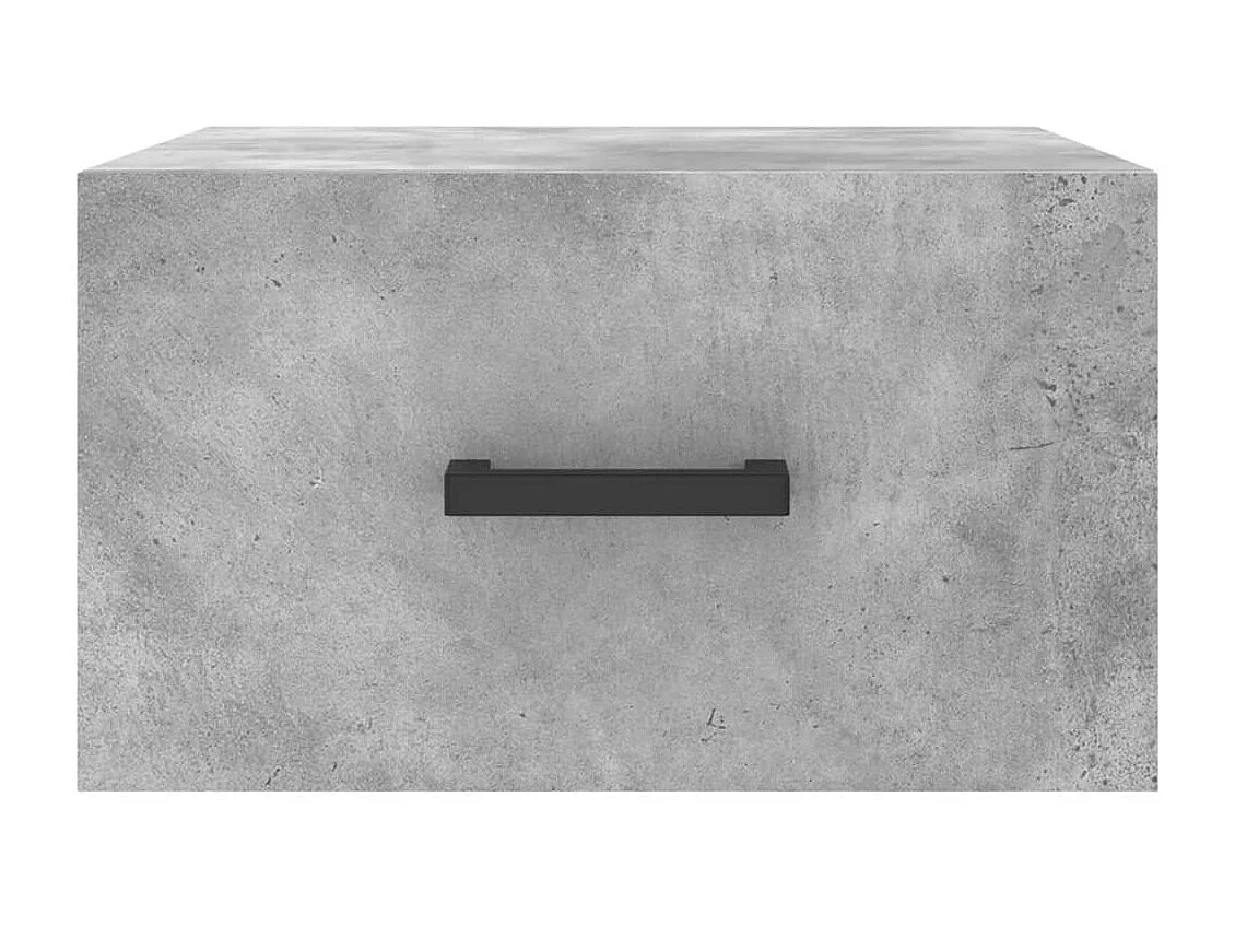 Franconville  Tables de chevet murales 2 pcs gris béton 35x35x20 cm