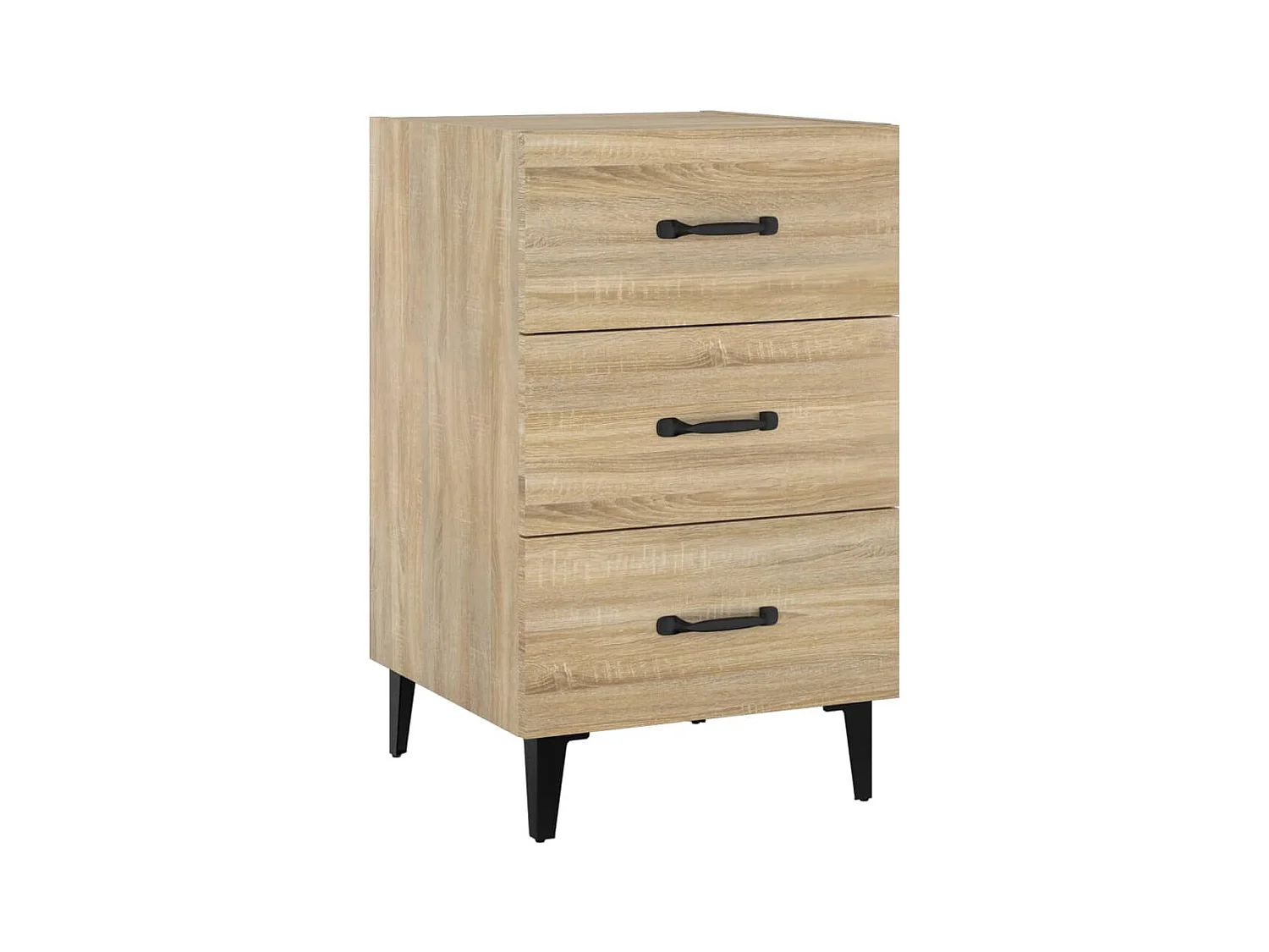 Åsgeir  Table de chevet chêne sonoma 40x40x66 cm bois d'ingénierie