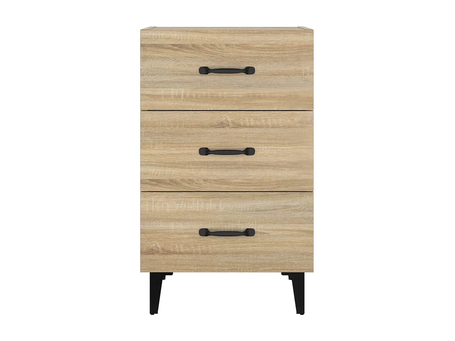 Åsgeir  Table de chevet chêne sonoma 40x40x66 cm bois d'ingénierie