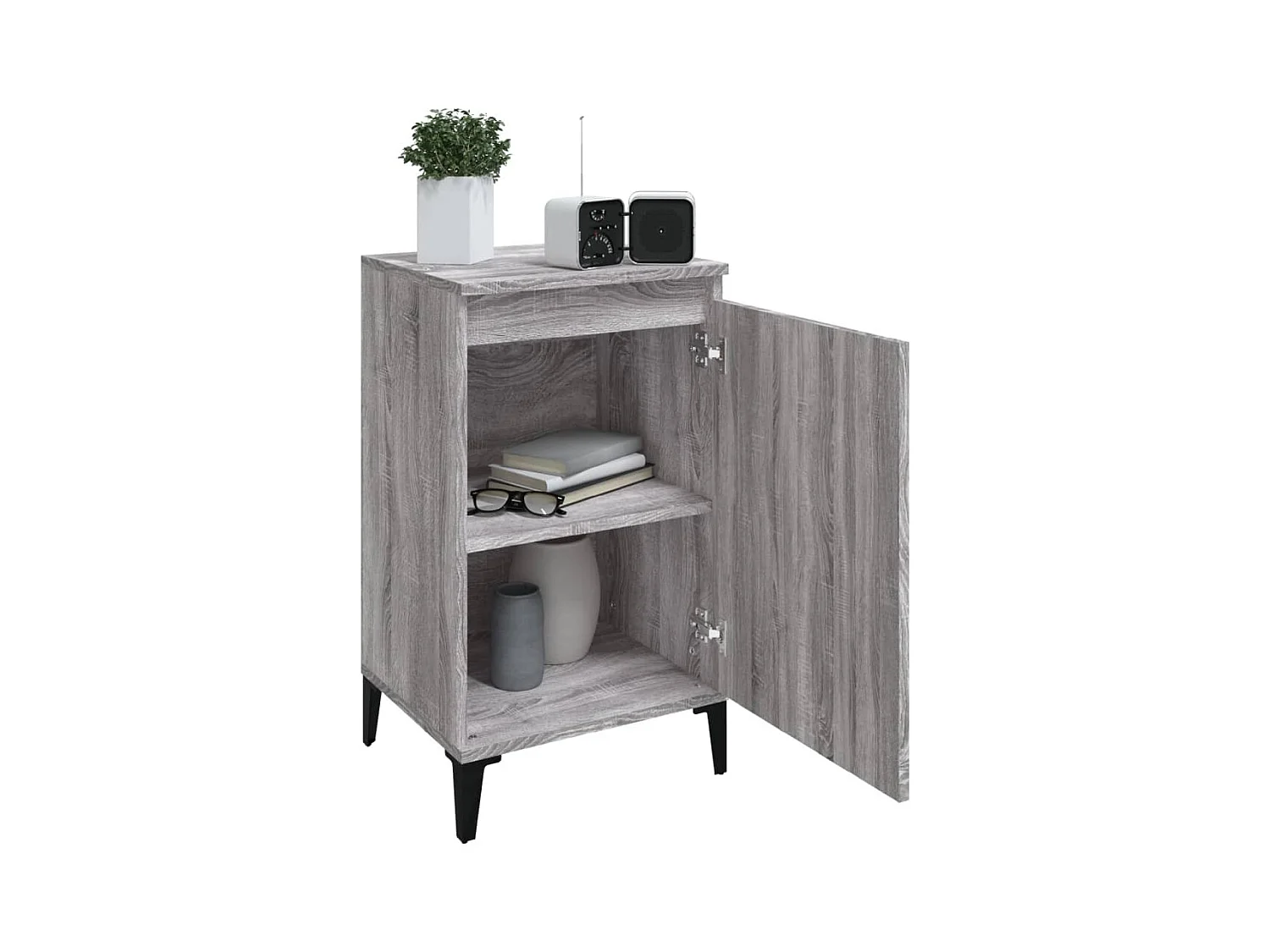 Riley Mae  Tables de chevet 2 pcs sonoma gris 40x35x70cm bois d'ingénierie