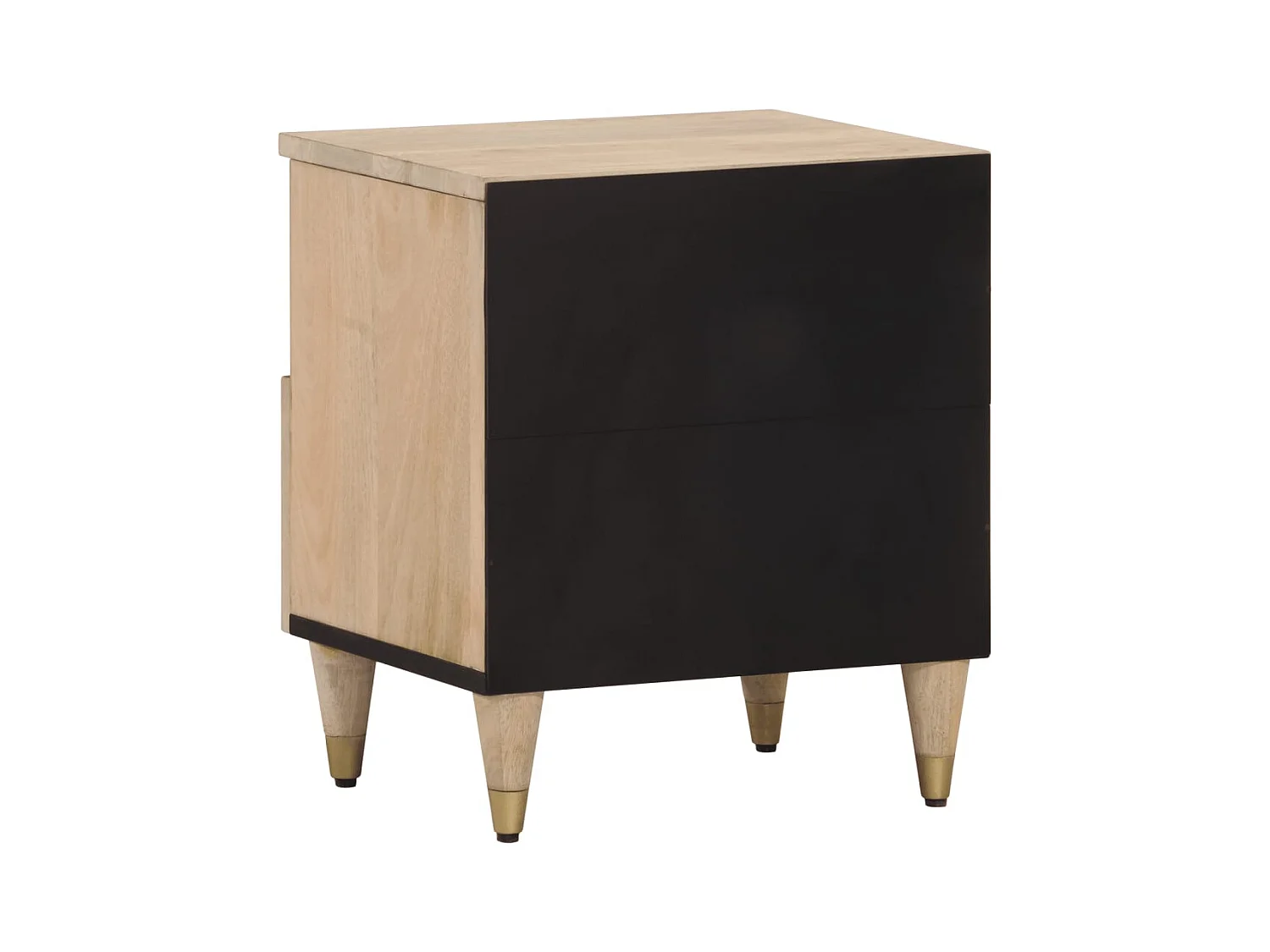 Ingebrigt  Tables de chevet 2 pcs 40x33x46 cm Bois de manguier solide