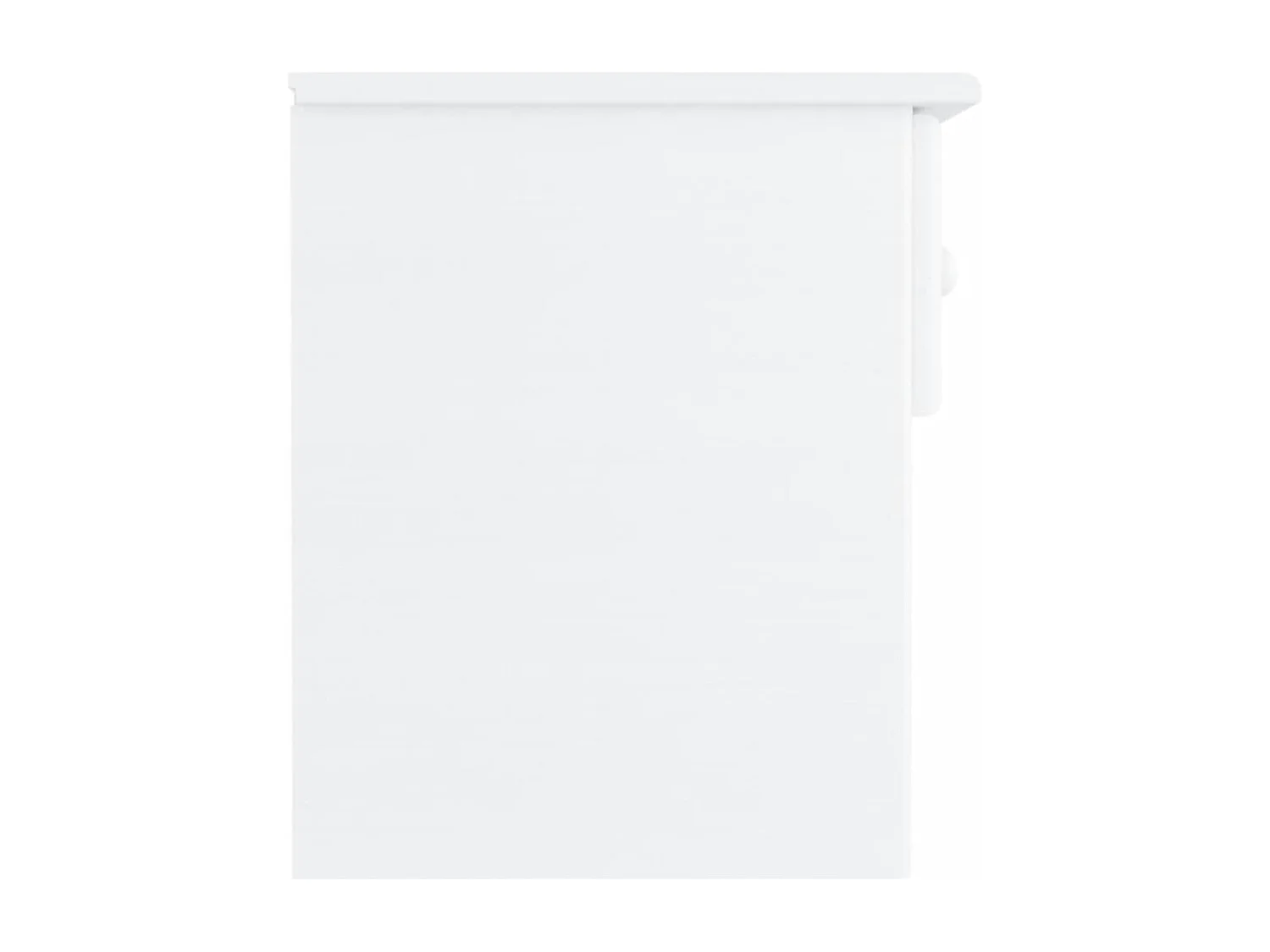 Giulia  Table de chevet ALTA blanc 41x35x41 cm bois de pin massif