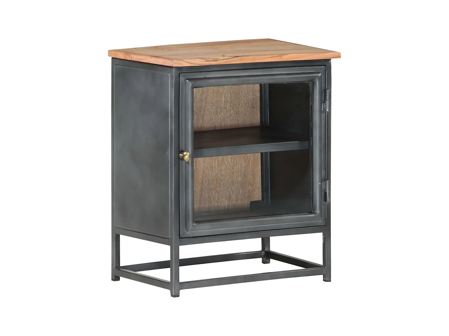 Garden Furniture -  Table de chevet Gris 40x30x50 cm Bois d'acacia massif