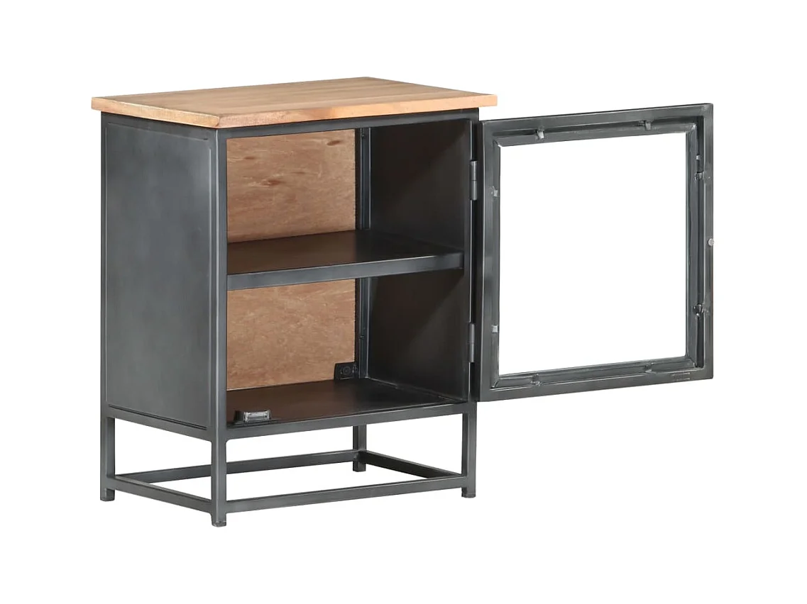 Garden Furniture -  Table de chevet Gris 40x30x50 cm Bois d'acacia massif