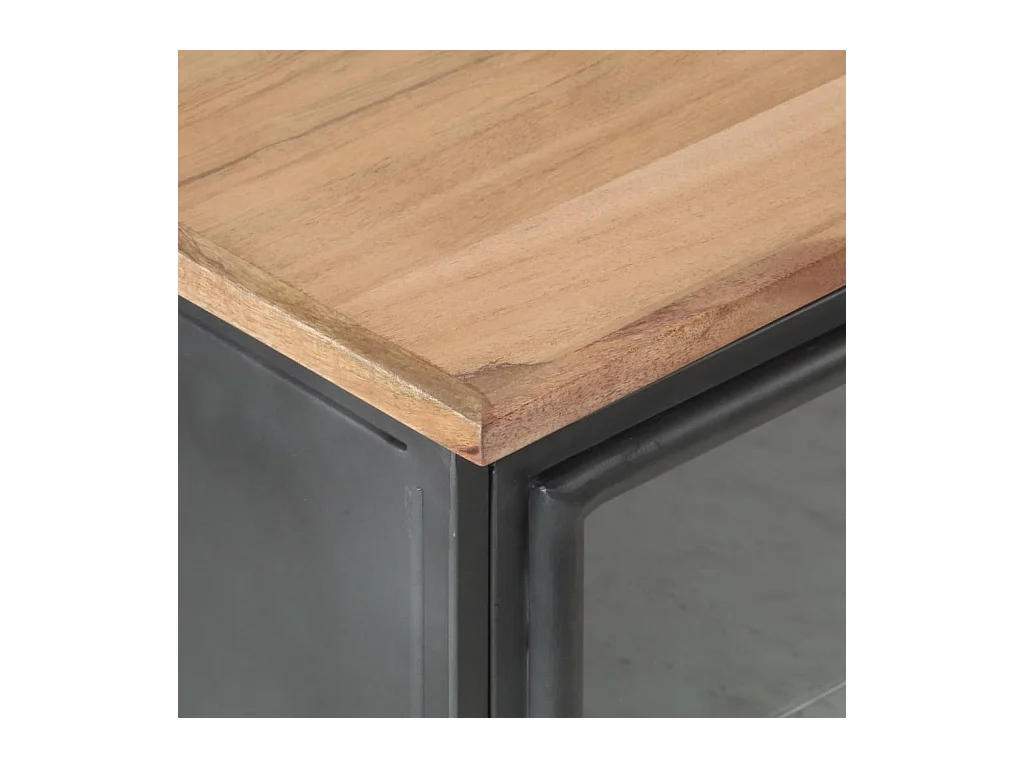 Garden Furniture -  Table de chevet Gris 40x30x50 cm Bois d'acacia massif