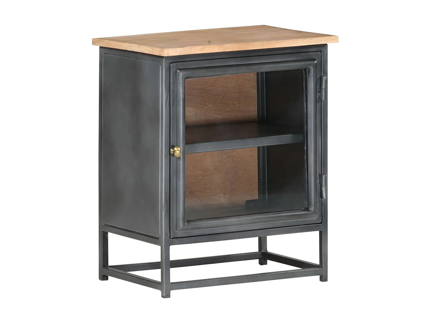 Garden Furniture -  Table de chevet Gris 40x30x50 cm Bois d'acacia massif