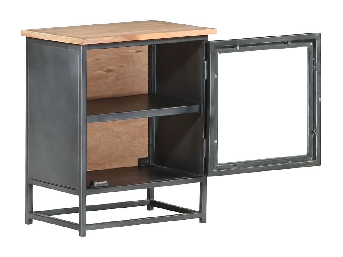 Garden Furniture -  Table de chevet Gris 40x30x50 cm Bois d'acacia massif