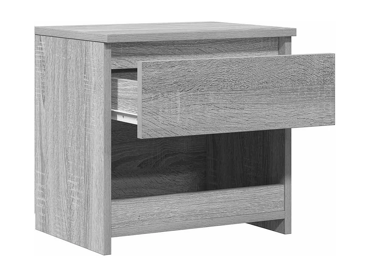 Elle  Table de chevet Sonoma gris 40x30x39 cm Bois d'ingénierie