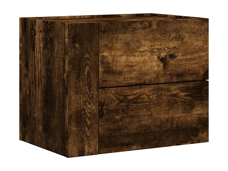 Dayton  Table de chevet murale chêne fumé 45x30x35 cm