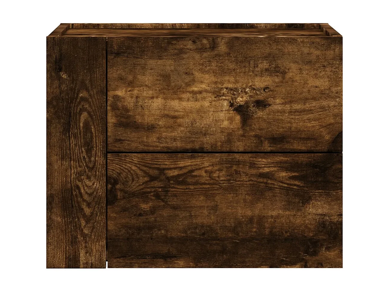 Dayton  Table de chevet murale chêne fumé 45x30x35 cm