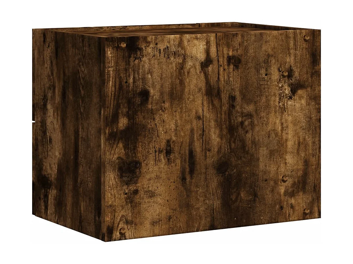 Dayton  Table de chevet murale chêne fumé 45x30x35 cm