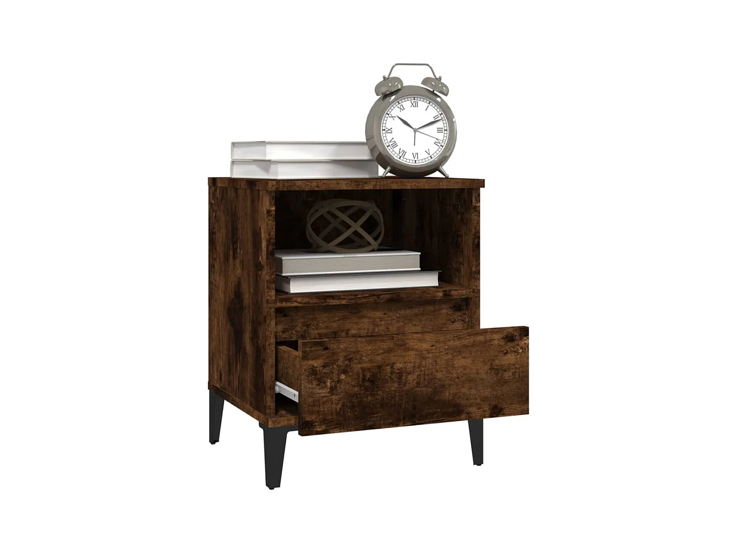 Centennial  Table de chevet Chêne fumé 40x35x50 cm