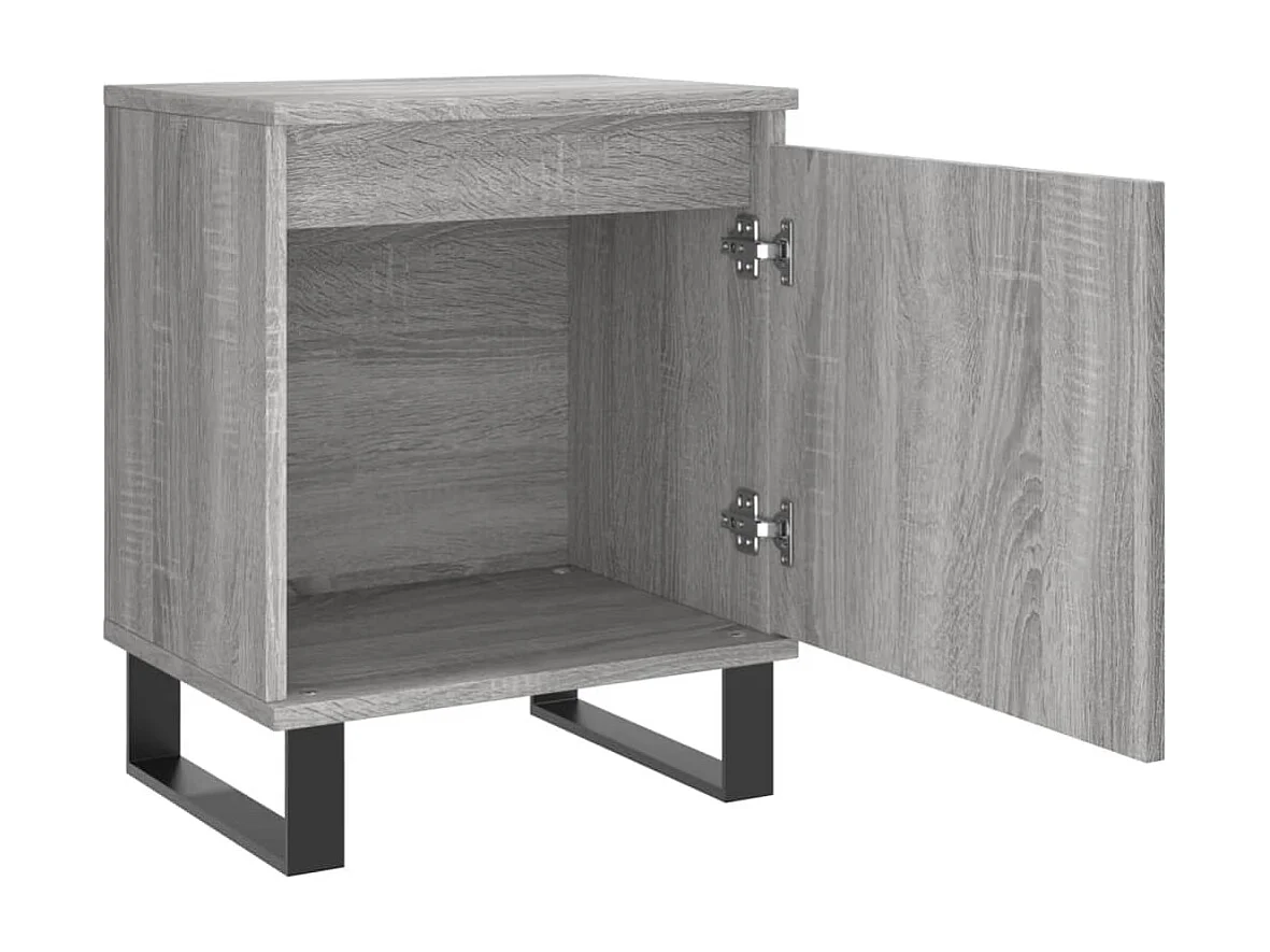 Cydor  Tables de chevet 2 pcs sonoma gris 40x30x50cm bois d'ingénierie