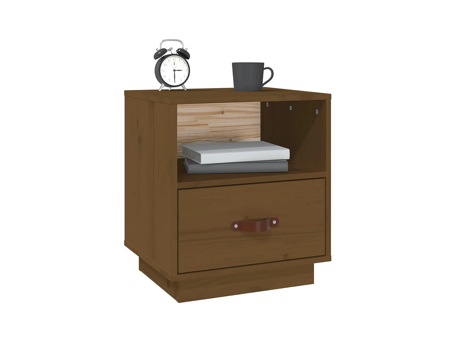 Lydar  Tables de chevet 2pcs Marron miel 40x34x45cm Bois de pin massif