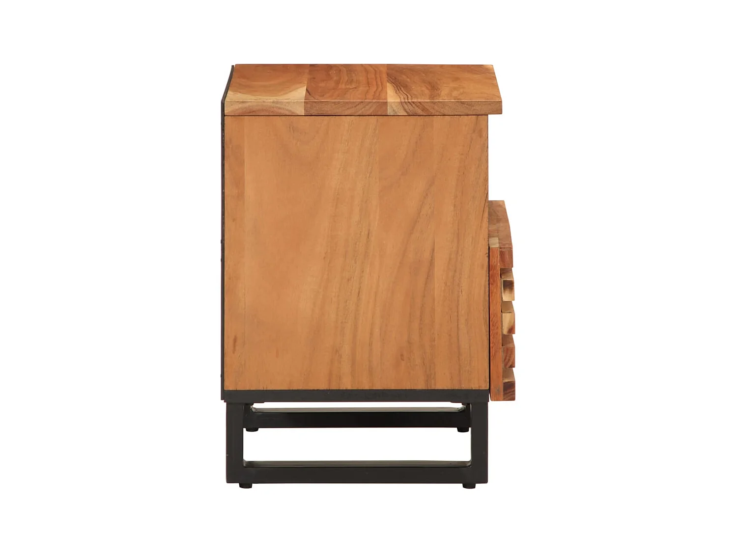 Murdin  Tables de chevet 2 pcs 40x34x46 cm bois d'acacia massif