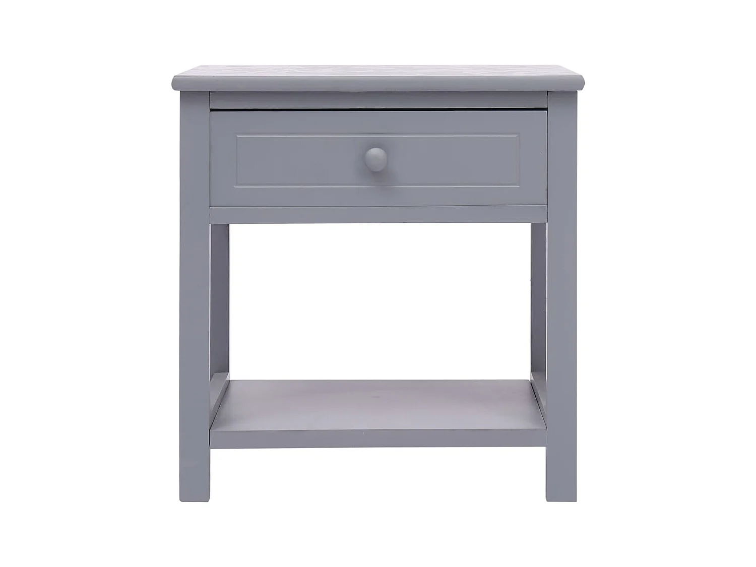 Dylana  Tables de chevet 2 pcs Gris 40x29x42 cm Bois de Paulownia